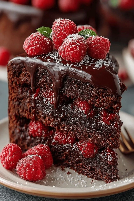 Трюфельный торт с ягодами от семейной кондитерской Kisura | Доставка по Москве